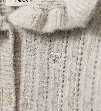 Sofie Schnoor Cardigan - Knitted - Hennysk - Ecru Melange
