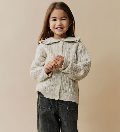 Sofie Schnoor Cardigan - Knitted - Hennysk - Ecru Melange