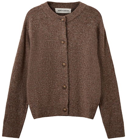 Sofie Schnoor Cardigan - Knitted - MauraSY - Brown Melange