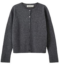 Sofie Schnoor Cardigan - Stickad - Ull - Cissesy - Dark Grey Mel