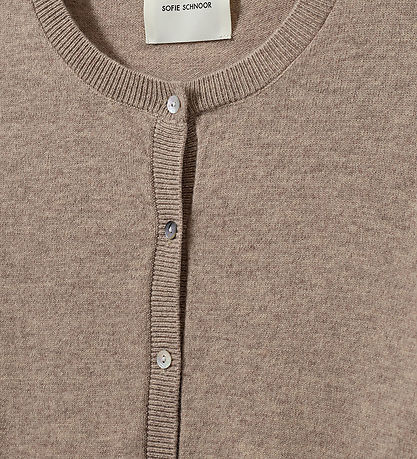 Sofie Schnoor Cardigan - Knitted - Wool - Cissesy - Brown Melang