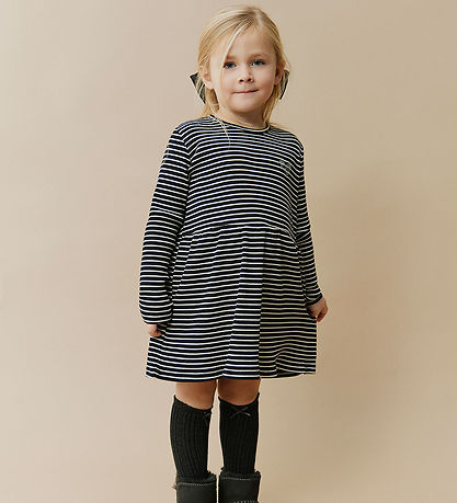 Sofie Schnoor Mekko - Joustinneule - Berrask - Black Striped