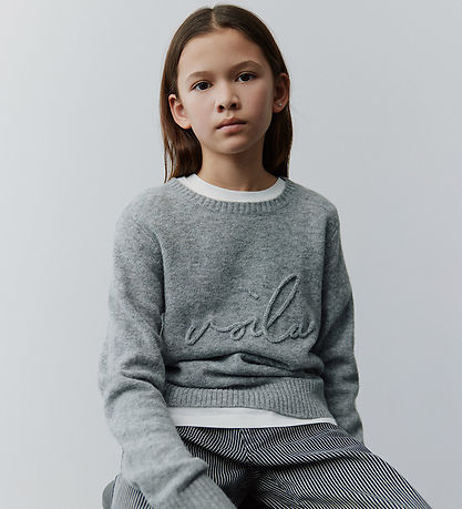 Sofie Schnoor Blouse - Knitted - Grey Melange