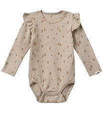 Sofie Schnoor Bodysuit l/s - Dicte - Beige Melange