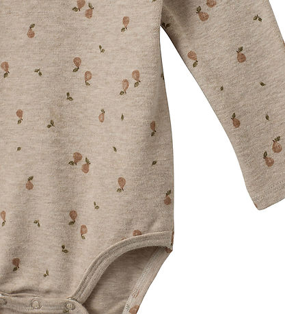 Sofie Schnoor Bodysuit l/s - Dicte - Beige Melange