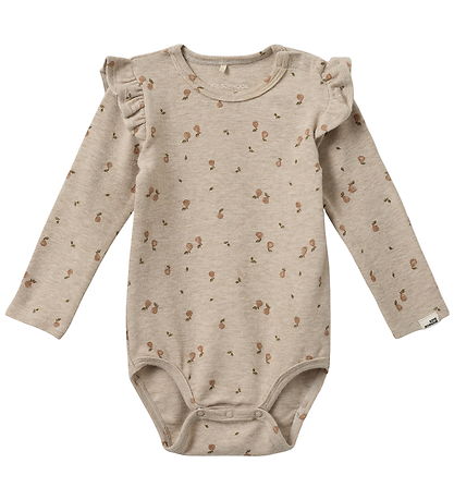 Sofie Schnoor Bodysuit l/s - Dicte - Beige Melange