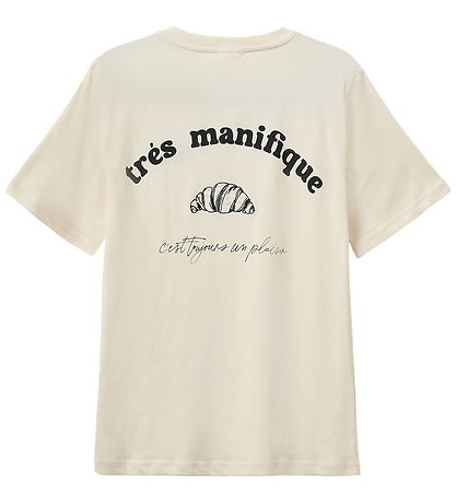 Sofie Schnoor T-shirt - Zena - Light Sand w. Croissant