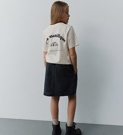 Sofie Schnoor T-shirt - Zena - Light Sand w. Croissant