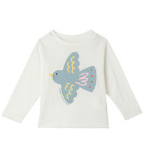 Stella McCartney Kids Tröja - Ivory m. Fågel