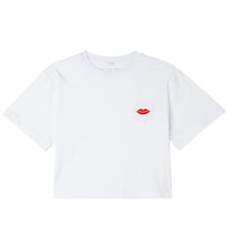 Stella McCartney Kids T-shirt - Vit m. Läppar