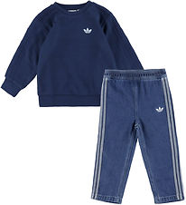 adidas Originals Set - Jeggings/Sweatshirt - Medium+ Blue/Natt I