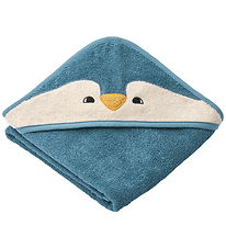Liewood Baby towel - 70x70 cm - Albert - Penguin - Ocean view