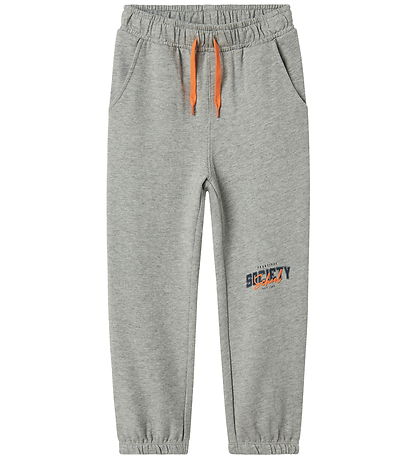 Name It Joggebukser - NkmLucas - Grå Melert