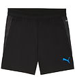 Puma Sports Shorts - Cup Training - Black w. Blue
