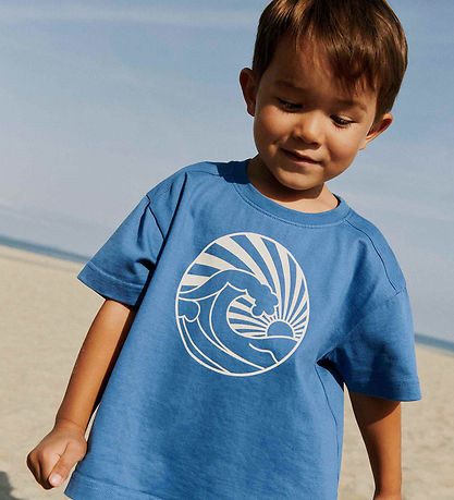 Wheat T-shirt - Wally - Blue
