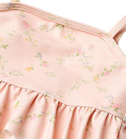 Wheat Bikini - UV40+ - Lark - Powder Checked Flowers