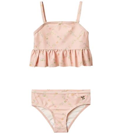 Wheat Bikini - UV40+ - Lark - Powder Checked Flowers