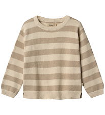 Wheat Blouse - Knitted - Morgan - Beige Stripe