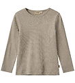 Wheat Blouse - Rib - Stig - Gravel Melange
