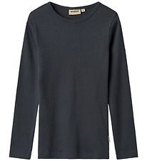 Wheat Blouse - Rib - Rise - Navy