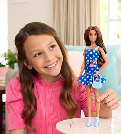 Barbie Doll - 30 cm - Blue Polka Dot - Diabetes