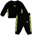 adidas Originals Sweat Set - Black/Signal Green