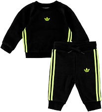 adidas Originals Sweatset - Svart/Signal Green