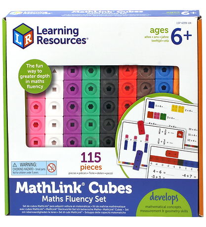 Learning Resources Toys MathLink Cubes - Mathematics Lining Get 