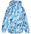 Molo Rain Jacket - PE - Waiton - Sky Blue Horses