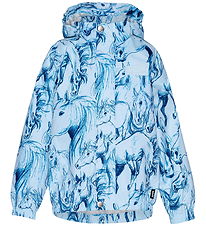 Molo Regnjakke - PE - Waiton - Sky Blue Horses