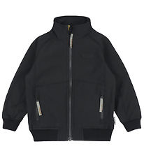 Molo Softshell Jacket w. Fleece - Cloudy - Black