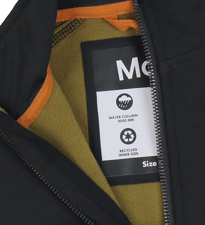 Veste softshell av. Polaire Molo - Cloudy - Noir