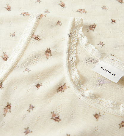 Débardeur Name It - Laine - NkfWang - Blanc comme neige/Small fl