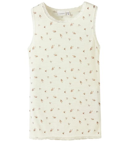 Débardeur Name It - Laine - NkfWang - Blanc comme neige/Small fl