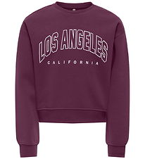Kids Only Sweatshirt - KogSweat - Mauve Wine/Los Angeles - Kalif