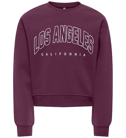 Sweat-shirt Kids Only - KogSweat - Mauve Wine/Los Angeles - Cali