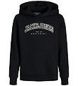 Jack & Jones Hoodie - JjeCaleb - Black/Loose