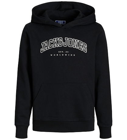 Jack & Jones Hoodie - JjeCaleb - Black/Loose