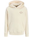 Jack & Jones Hoodie - JjeBrandes - Antique White