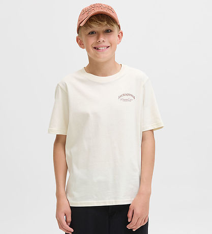 Jack & Jones T-paita - JjeBrandes - Antique White