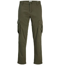 Jack & Jones Byxor - JpstKane - Last - Olive Natt