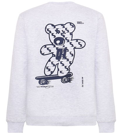 Sweat-shirt Grunt - GrImper - Snow Mélange av. Imprimé