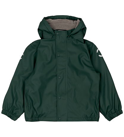 Mikk-Line Regnkläder m. Fleece/Hängslen - PU - Återvunnen - Mörk