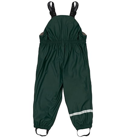 Mikk-Line Regnkläder m. Fleece/Hängslen - PU - Återvunnen - Mörk