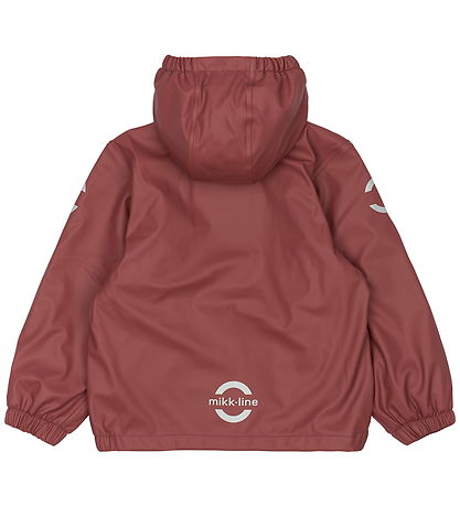 Mikk-Line Rainwear w. Fleece/Suspenders - PU - Recycled - Apple 