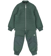 Mikk-Line Termokläder m. Fleece - Täcke - Coated - Balsam Green