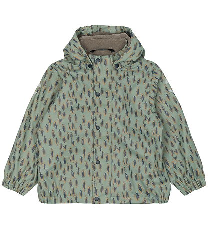 Mikk-Line Rainwear w. Fleece - PU - Iceberg Green