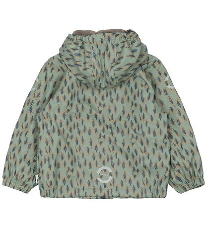Mikk-Line Rainwear w. Fleece - PU - Iceberg Green