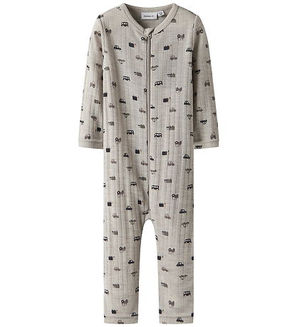 Chemise de Nuit - Laine Name It - Rib - Noos - NbmWang - Nacré C
