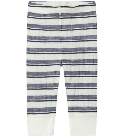 Name It Leggings - Wol - Noos - NbmWang - Folkstone Gray/Snow wh